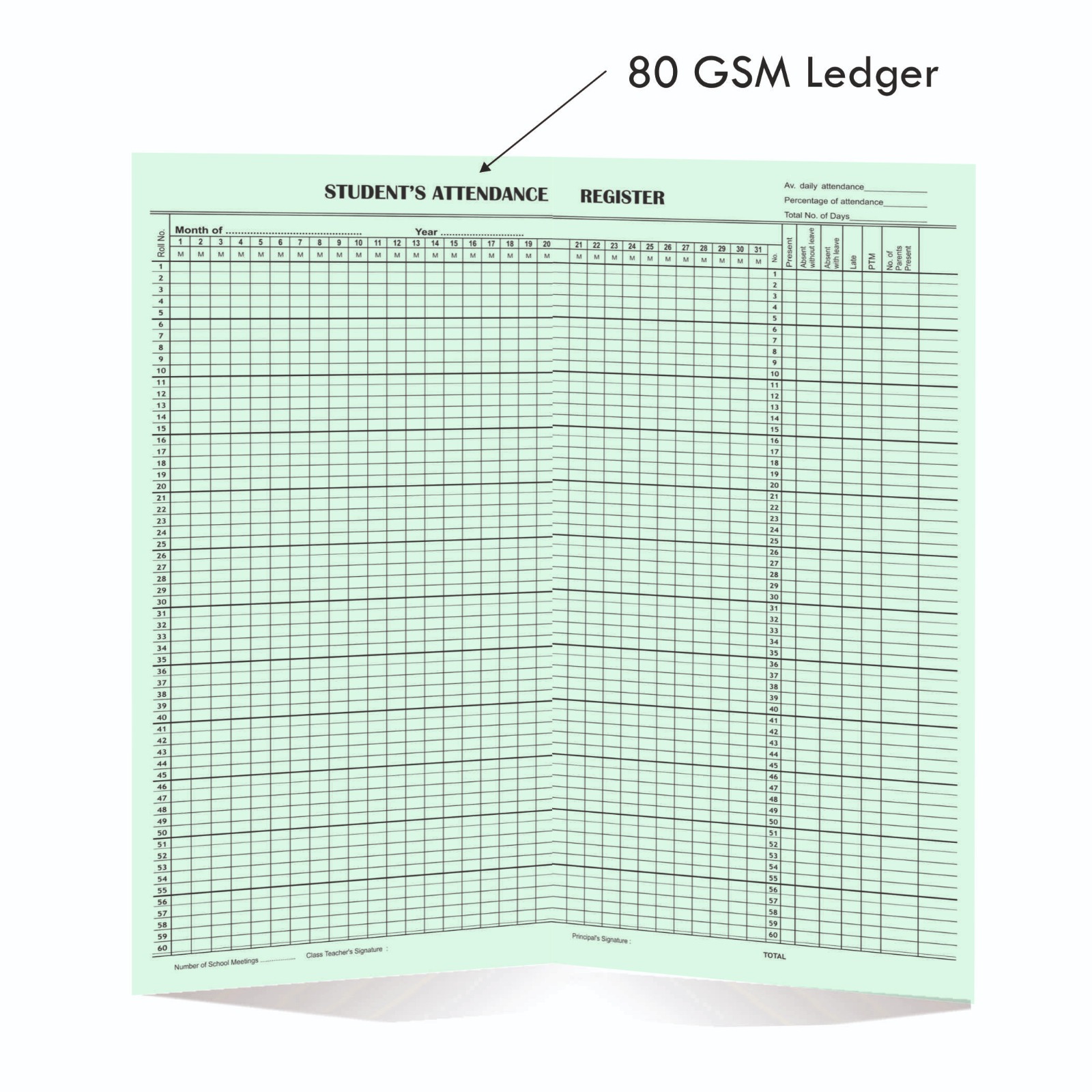 Student Attendance Register - View 4